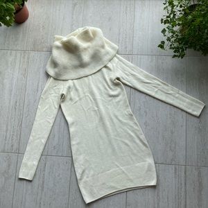 H&M cream knitted sweater dress